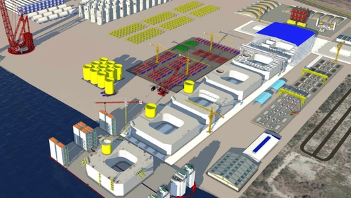 Concept design for serial production of floating wind foundations