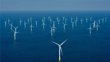 Offshore wind turbines operating in open sea waters